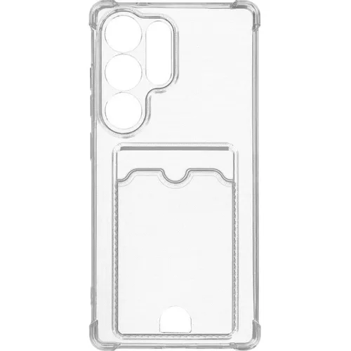 Чехол (клип-кейс) ZIBELINO Silicone Card Holder, для Samsung Galaxy S25 Ultra, прозрачный [zsch-sam-s25-ult-cam-trn]