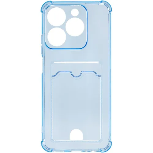 Чехол (клип-кейс) ZIBELINO Silicone Card Holder, для Realme C61, голубой [zsch-rlm-c61-cam-lblu]