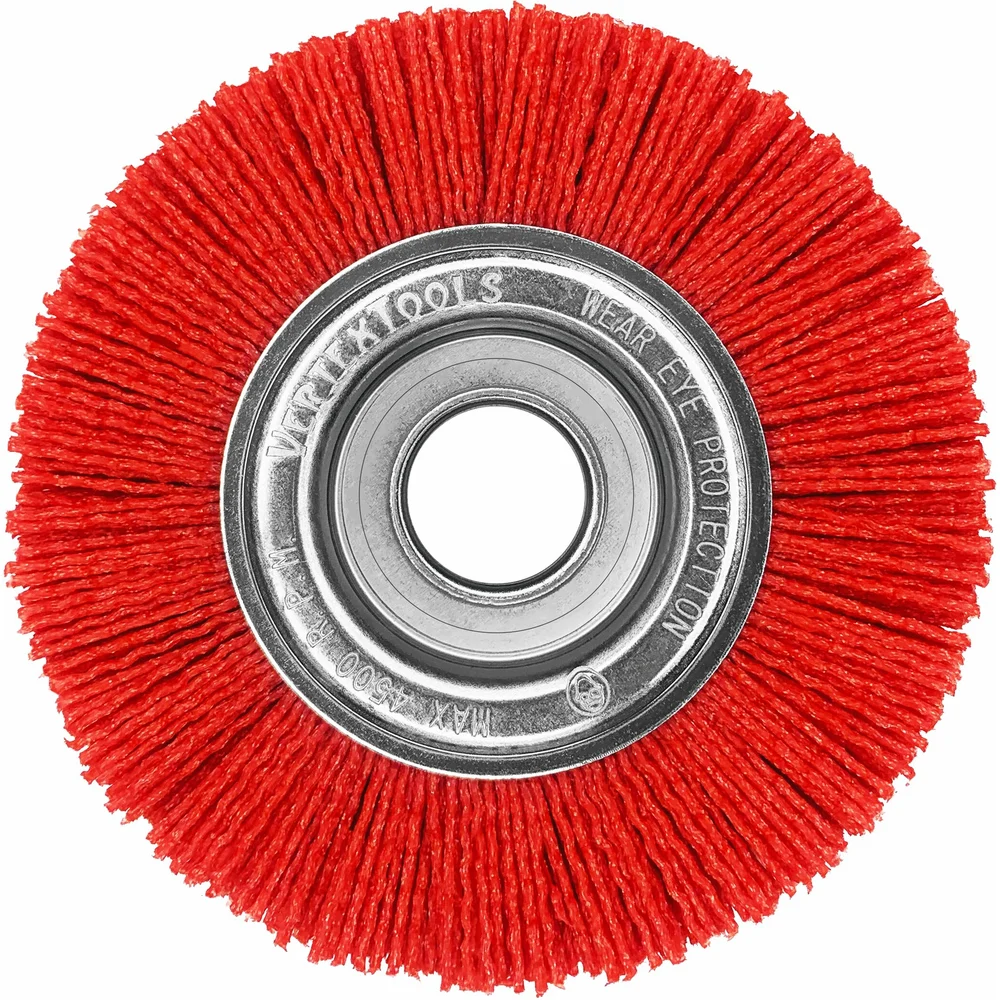 Щетка нейлоновая плоская ДЛЯ УШМ 125 мм vertextools 22400-125
