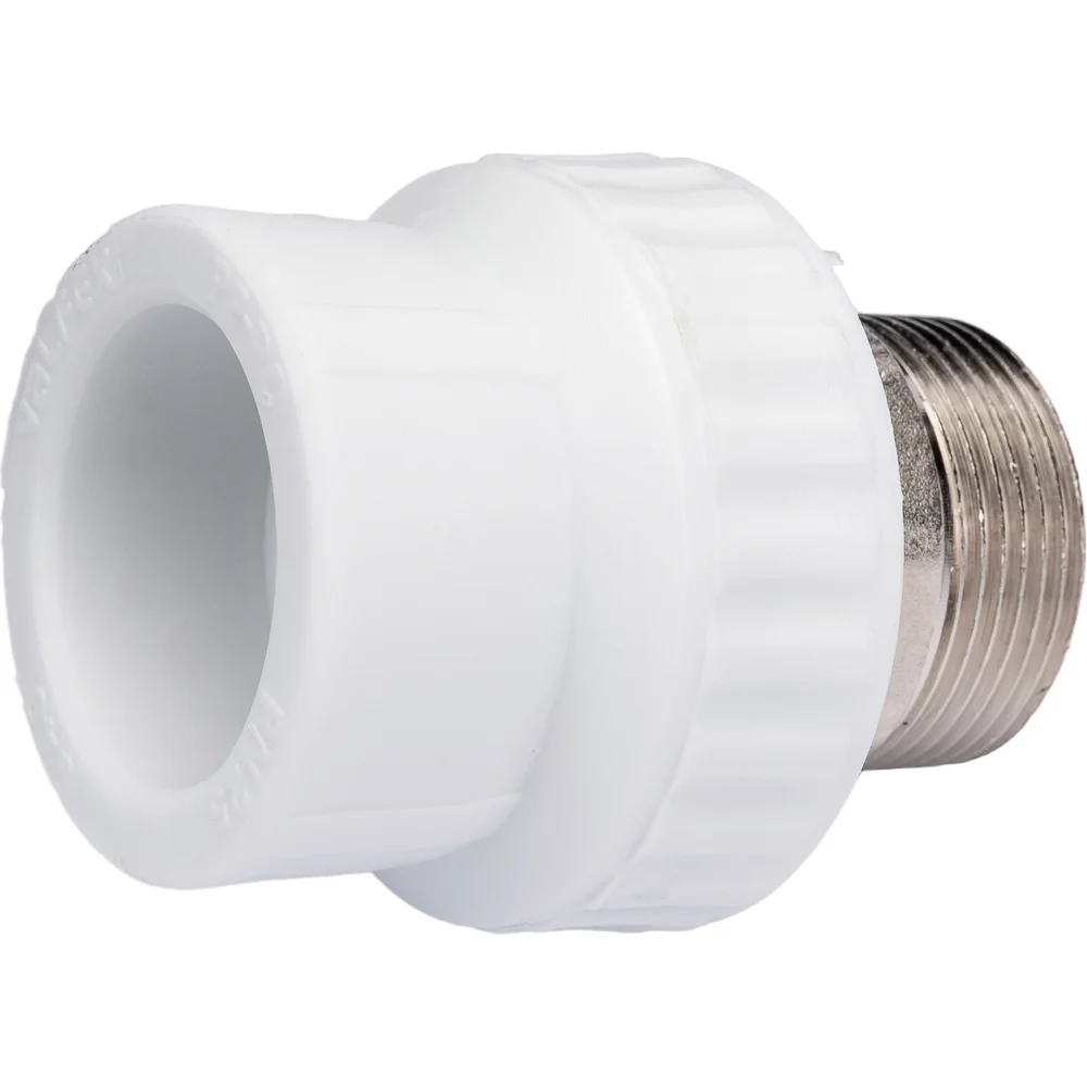 Комбинированная муфта VALFEX PP-R белая, под ключ, 40х1 1/4 дюйма НР 10135040 127-0252