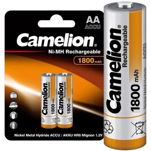 AA Аккумуляторная батарейка CAMELION NH-AA1800BP2