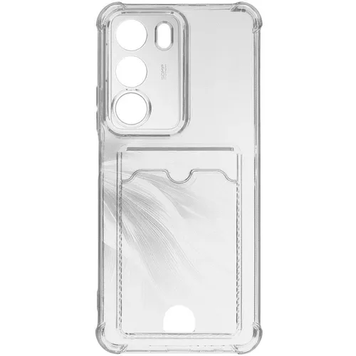 Чехол (клип-кейс) ZIBELINO Silicone Card Holder, для Realme C71, прозрачный [zsch-rlm-c71-cam-trn]