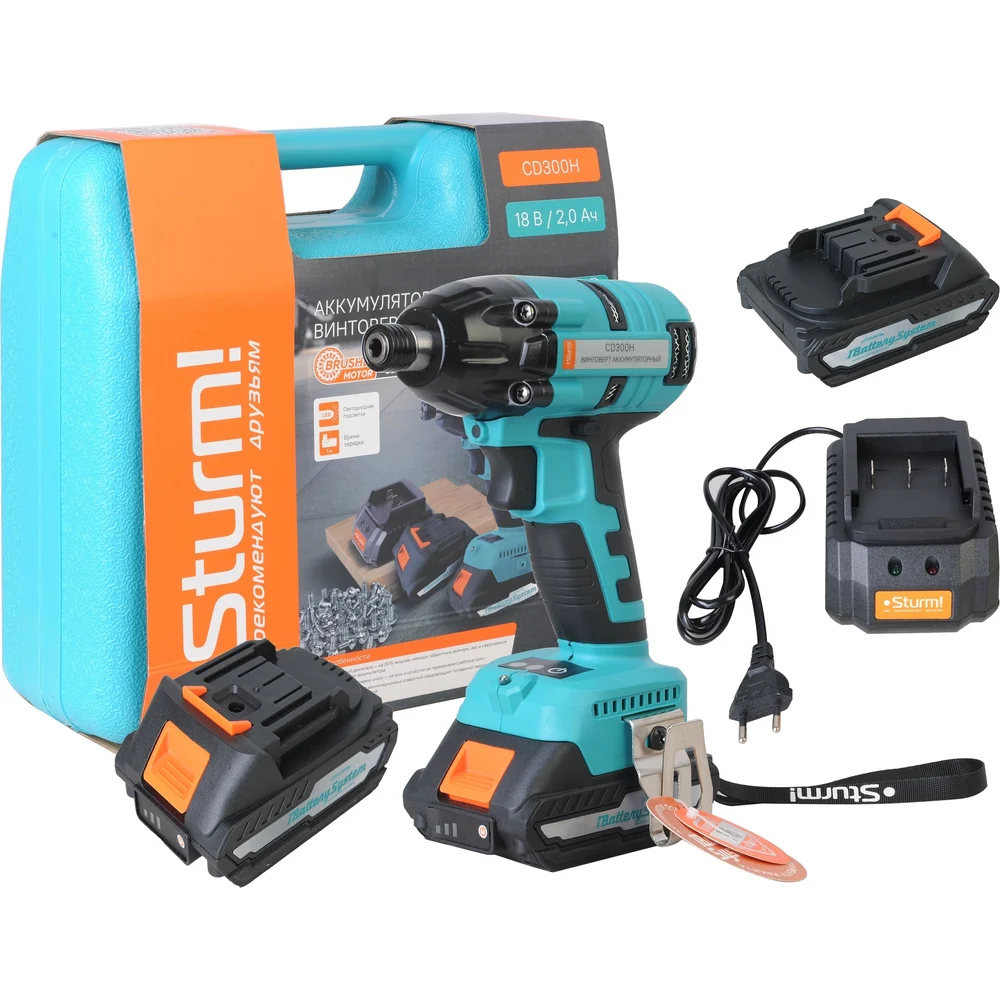 Аккумуляторный винтоверт Sturm CD300H