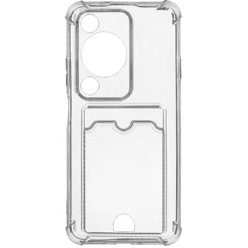 Чехол (клип-кейс) ZIBELINO Silicone Card Holder, для Huawei Nova Y72, прозрачный [zsch-hua-y72-cam-trn]