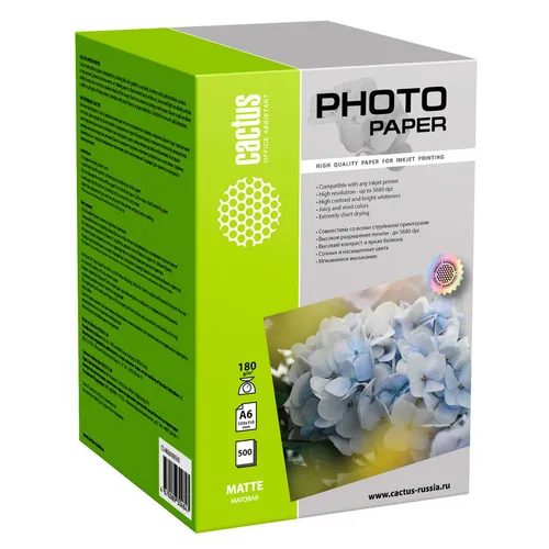 Фотобумага для струйной печати Cactus CS-MA6180500