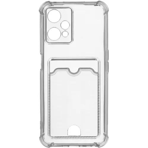 Чехол (клип-кейс) ZIBELINO Silicone Card Holder, для Realme 9, прозрачный [zsch-rlm-9-pro-cam-trn]