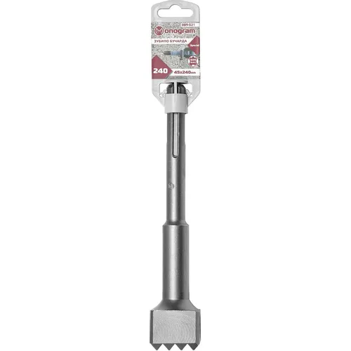 Зубило MONOGRAM 089-021, по бетону/кирпичу/камню, SDS-MAX, 1шт