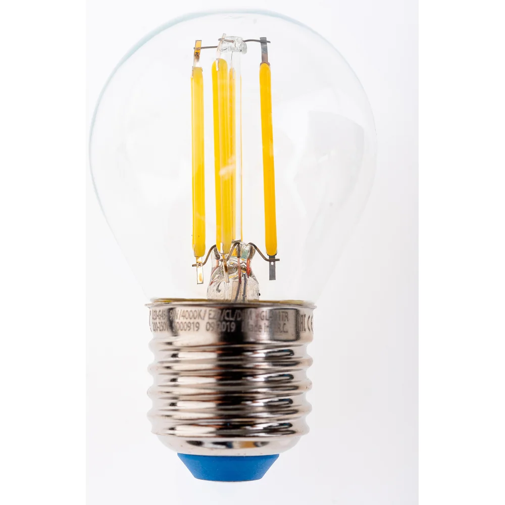 Диммируемая светодиодная лампа Uniel LED-G45-9W/4000K/E27/CL/DIM