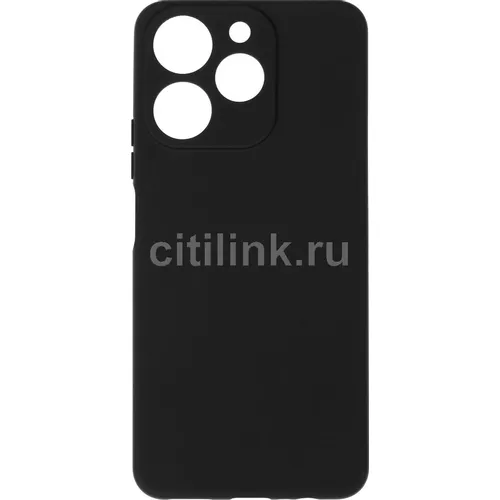 Чехол (клип-кейс) BORASCO Silicone Case, для Realme Note 70, черный [76055]