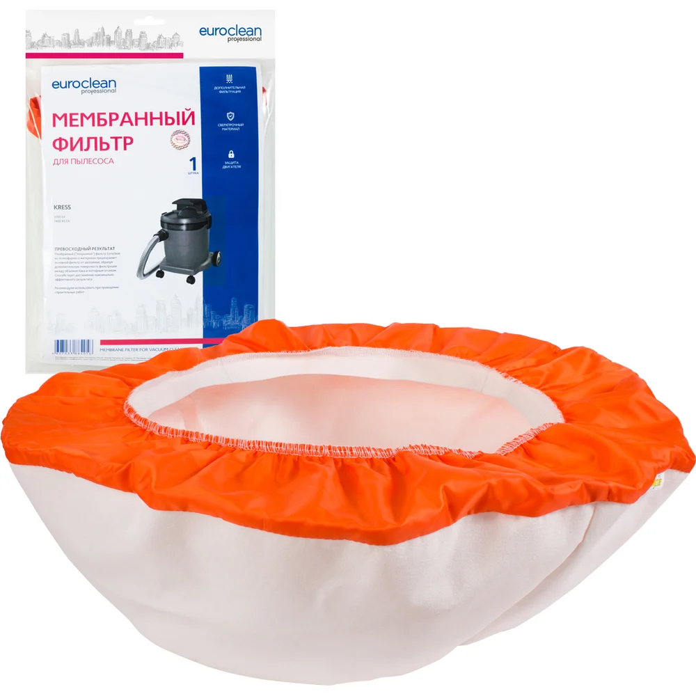 Мембранный матерчатый фильтр 1 шт для пылесосов EURO Clean EUR MBF-3083