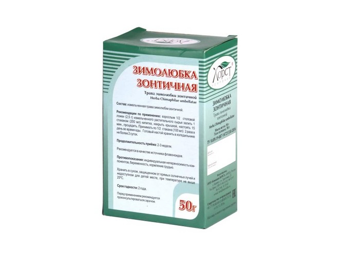 Зимолюбка зонтичная, 50 г, сырье растительное