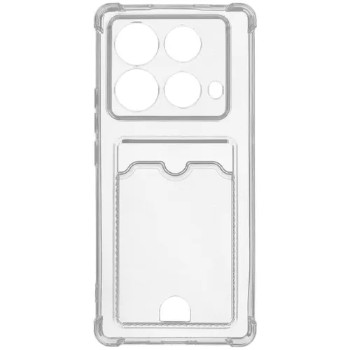 Чехол (клип-кейс) ZIBELINO Silicone Card Holder, для Infinix Note 40, прозрачный [zsch-inf-n40-cam-trn]