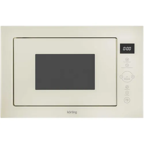 Встраиваемая микроволновая печь Korting KMI 825 TGB, 25л, 900Вт, бежевый