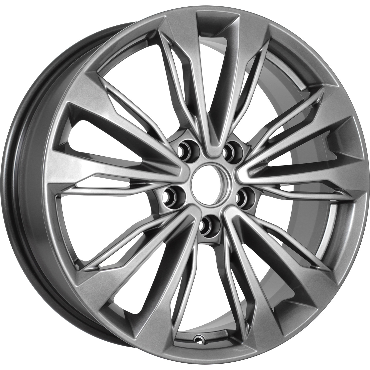 KD1830 7x18/5x114.3 D67.1 ET45 Black_Front_Polished