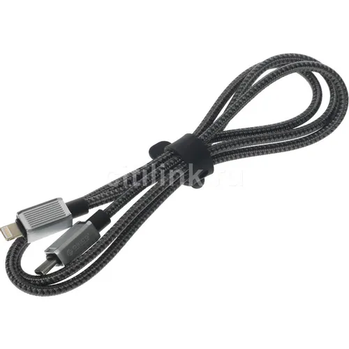 Кабель ORICO GQZ, Lightning (m) - USB Type-C (m), 1м, черный [orico-gqz29-10-bk-bp]
