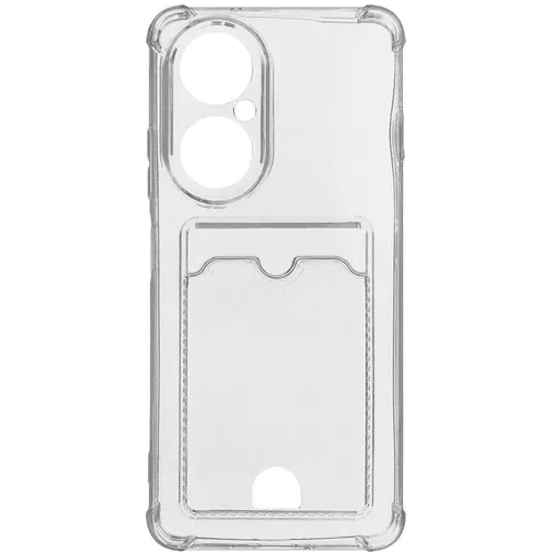 Чехол (клип-кейс) ZIBELINO Silicone Card Holder, для Huawei Nova Y73, прозрачный [zsch-hua-y73-cam-trn]