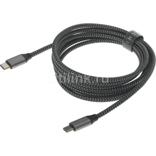 Кабель Satechi, USB Type-C (m) - USB Type-C (m), 2м, серый [st-tcc2mm]