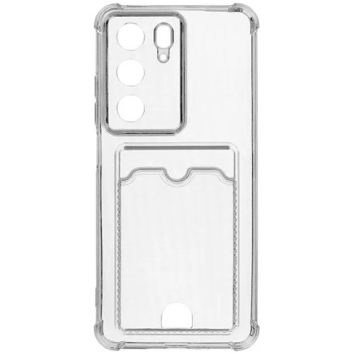 Чехол (клип-кейс) ZIBELINO Silicone Card Holder, для Realme C75, прозрачный [zsch-rlm-c75-cam-trn]