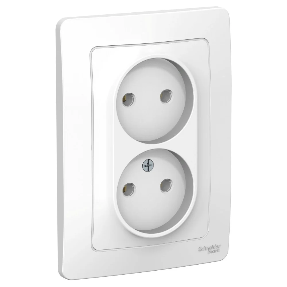 Двойная розетка Systeme Electric BLANCA BLNRS000021