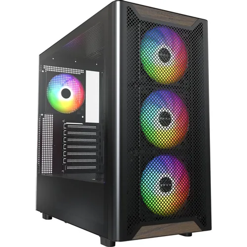 Корпус ATX MONTECH XR Wood, Midi-Tower, без БП, черный [xr wood black]