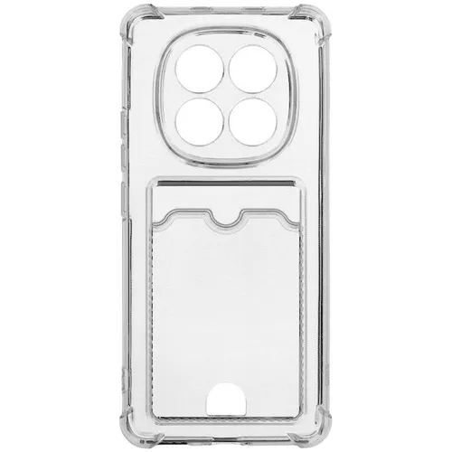 Чехол (клип-кейс) ZIBELINO Silicone Card Holder, для Xiaomi Redmi Note 15, прозрачный [zsch-xia-note15-cam-trn]