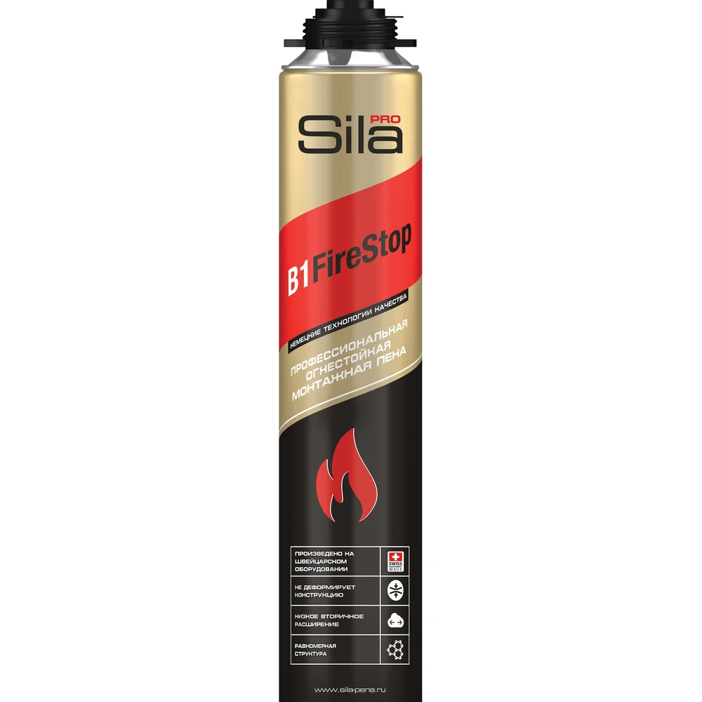 Профессиональная монтажная пена Sila Firestop SPFR45/12