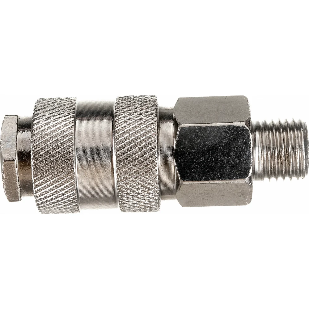 Быстросъемное соединение наружная резьба 1/4" - рапид для компрессора Pegas pneumatic 3203