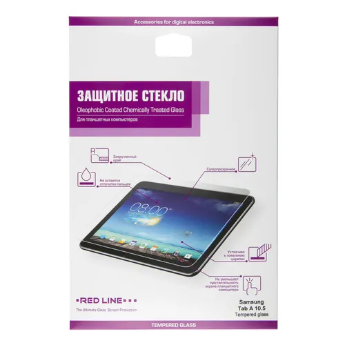 Защитное стекло Redline для Samsung Galaxy Tab A, 10.5", прозрачная, 1 шт [ут000016496]