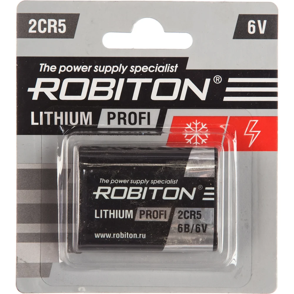 Батарея Robiton PROFI R-2CR5-BL1