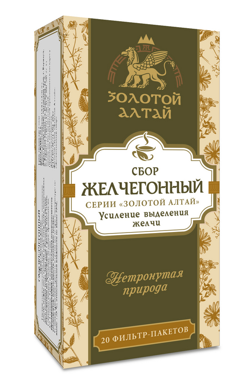 Желчегонный сбор Золотой Алтай, 1,5 г, 20 шт