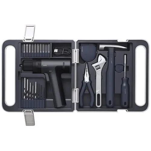 Дрель-шуруповерт HOTO 12V Brushless Drill Tool Set, 2Ач, без ЗУ, с одним аккумулятором [hte0020eu]