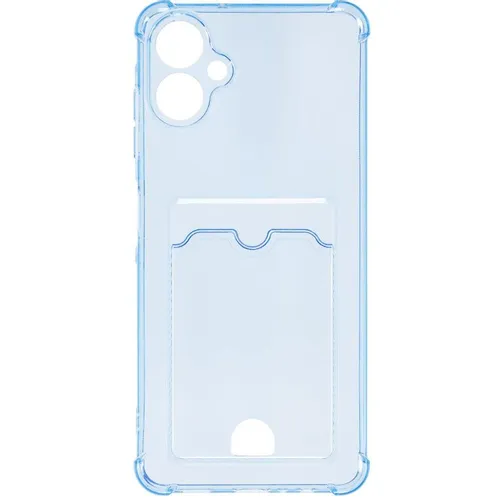 Чехол (клип-кейс) ZIBELINO Silicone Card Holder, для Samsung Galaxy A06, голубой [zsch-sam-a06-cam-lblu]