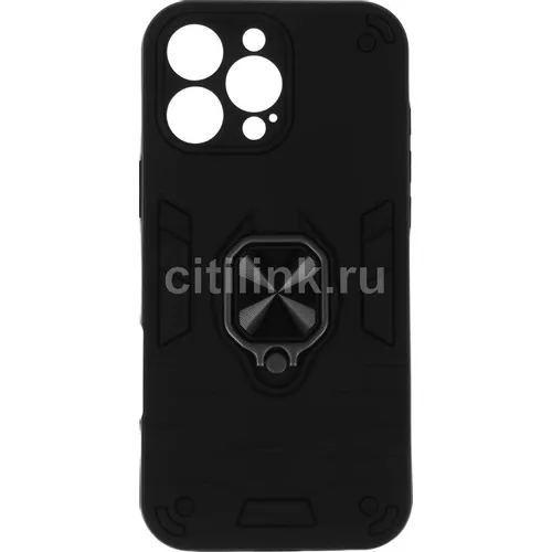 Чехол (клип-кейс) BORASCO Anti-Shok Case, для Apple iPhone 16 Pro Max, противоударный, черный [74531]
