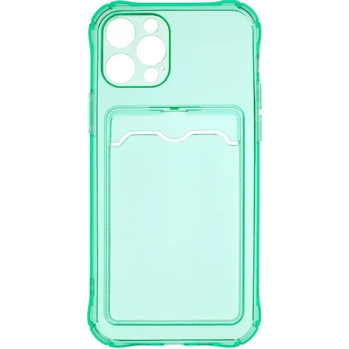 Чехол (клип-кейс) ZIBELINO Silicone Card Holder, для Apple iPhone 12 Pro, мятный [zsch-iph-12-pro-cam-min]