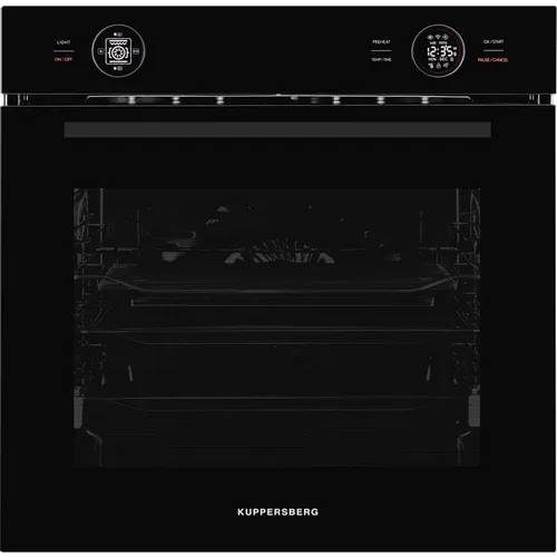 Духовой шкаф электрический KUPPERSBERG HT 612, 72л, дверца с 3 стеклами, черный