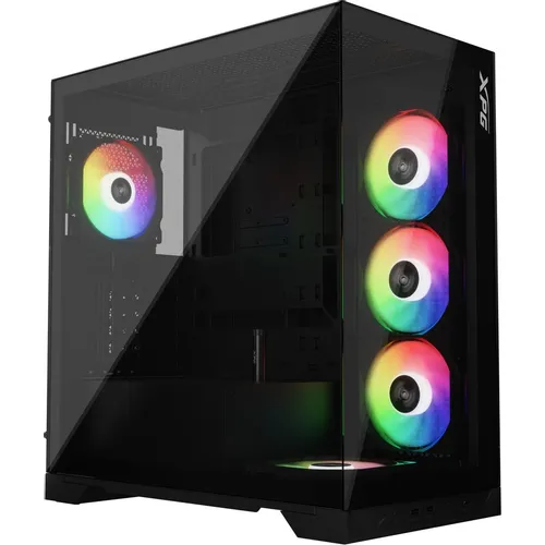 Корпус ATX XPG Invader X, Midi-Tower, без БП, черный [invaderxmt-bkcww]