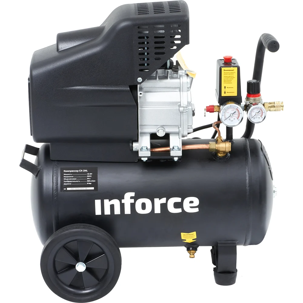 Компрессор 24 л 8 бар 320 л/мин Inforce CX-24L