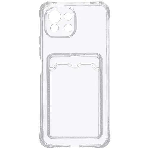 Чехол (клип-кейс) ZIBELINO Silicone Card Holder, для Xiaomi 11 Lite, прозрачный [zsch-xia-11lite-cam-trn]
