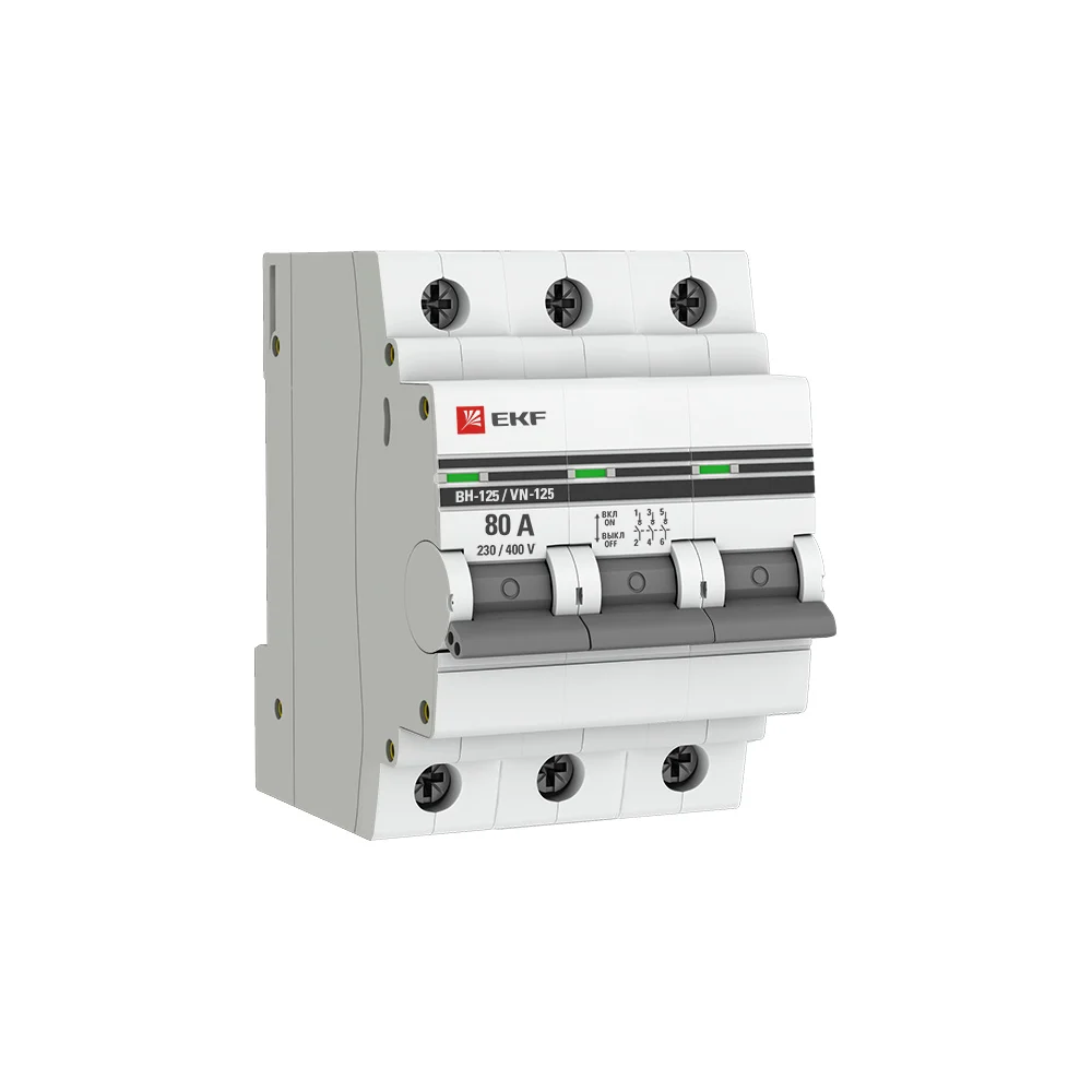 Выключатель нагрузки EKF PROxima SL125-3-80-PRO
