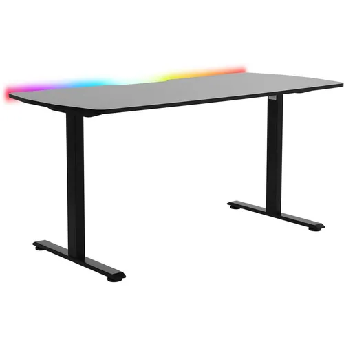 Стол игровой ZONE 51 Platform Ambilight 160, ЛДСП, черный