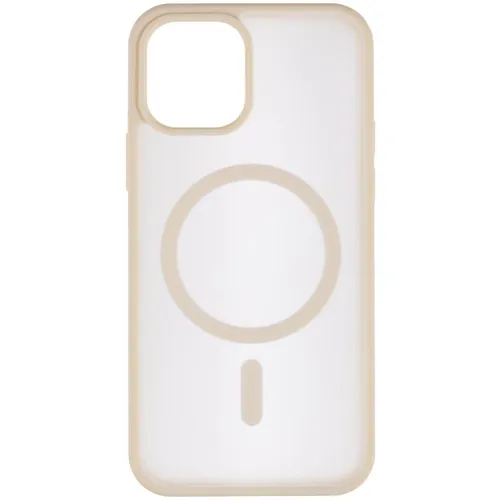 Чехол (клип-кейс) ZIBELINO Matte Shield, для Apple iPhone 12, противоударный, молочный [zms-apl-12-msd-mlk]