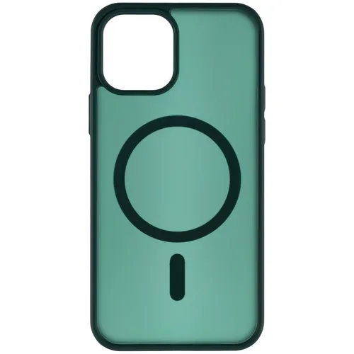 Чехол (клип-кейс) ZIBELINO Matte Shield, для Apple iPhone 12, противоударный, темно-зеленый [zms-apl-12-msd-dgrn]