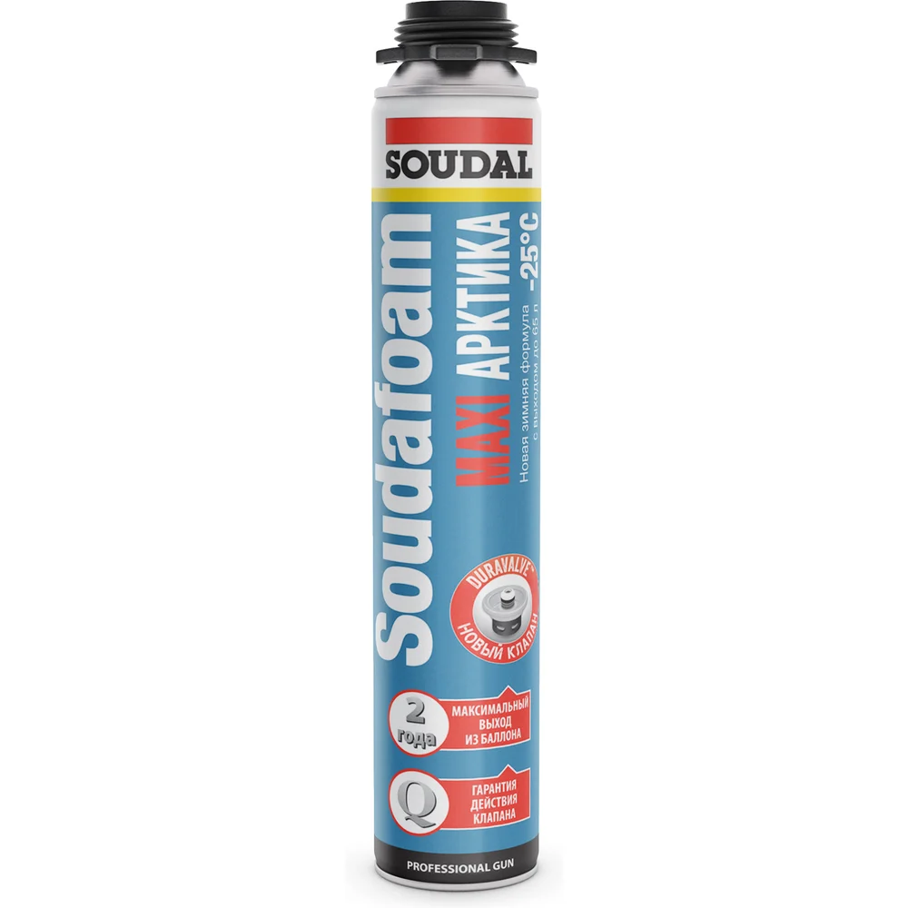 Зимняя пистолетная пена SOUDAL Соудафоам Макси 70 Арктик 121625