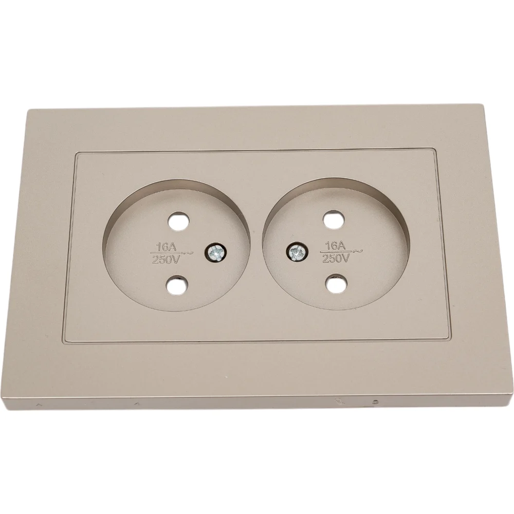 Двухместная розетка UNIVersal A0048-BR