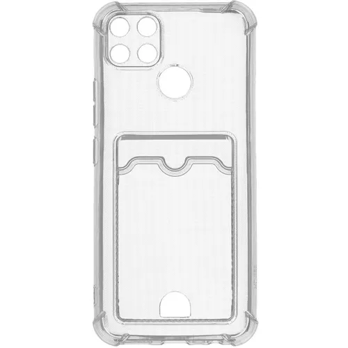 Чехол (клип-кейс) ZIBELINO Silicone Card Holder, для Realme C12, прозрачный [zsch-rlm-c12-cam-trn]