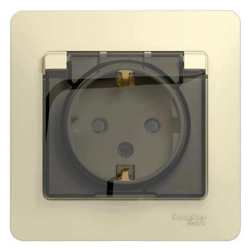 Одноместная розетка Systeme Electric Glossa