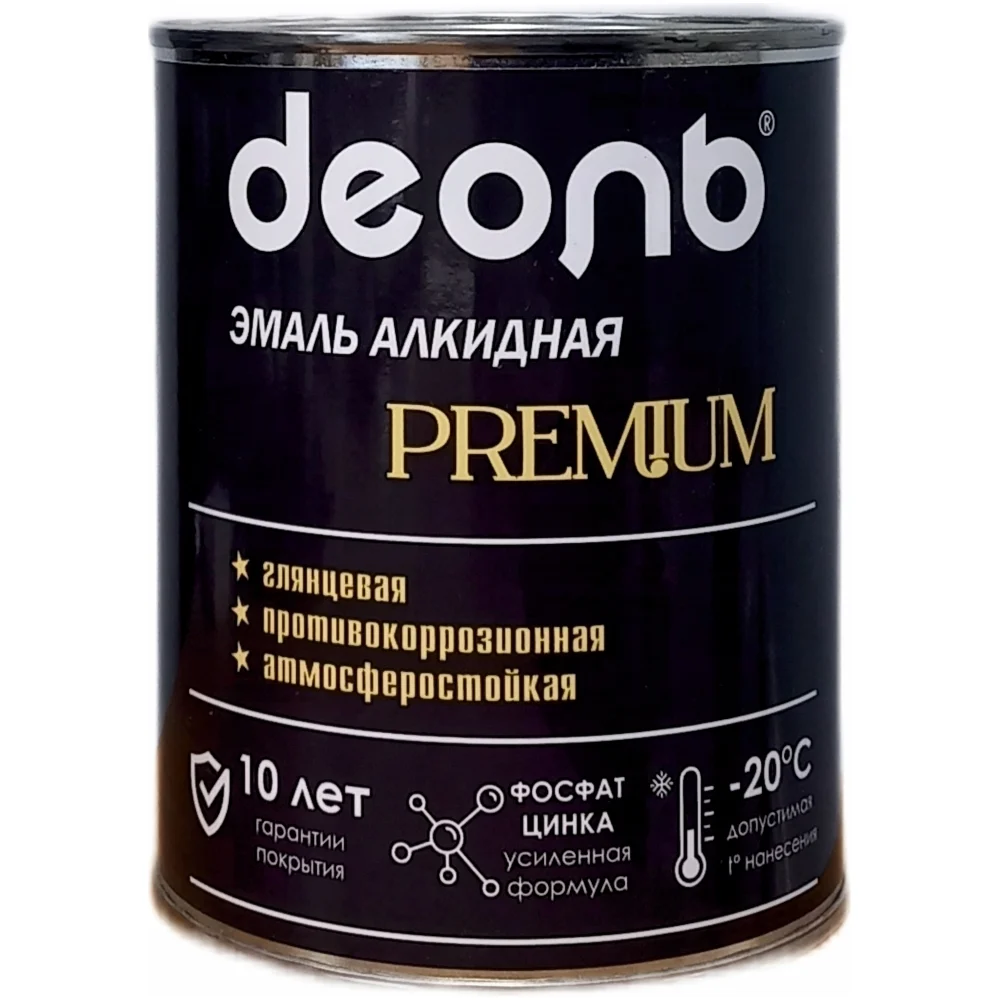 Эмаль с фосфатом цинка алкидная Деоль PREMIUM синяя RAL 5005 глянцевая 0,75л 00033478