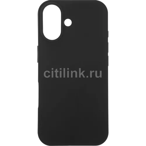 Чехол (клип-кейс) BORASCO Silicone Case, для Apple iPhone 17, черный [75708]
