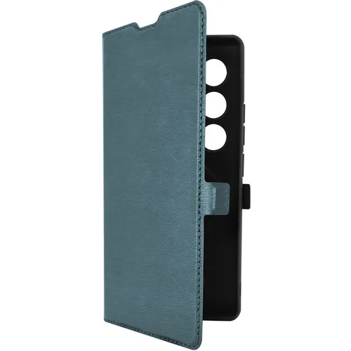 Чехол (флип-кейс) BORASCO Book Case, для Tecno Camon 40 4G, зеленый опал [75243]