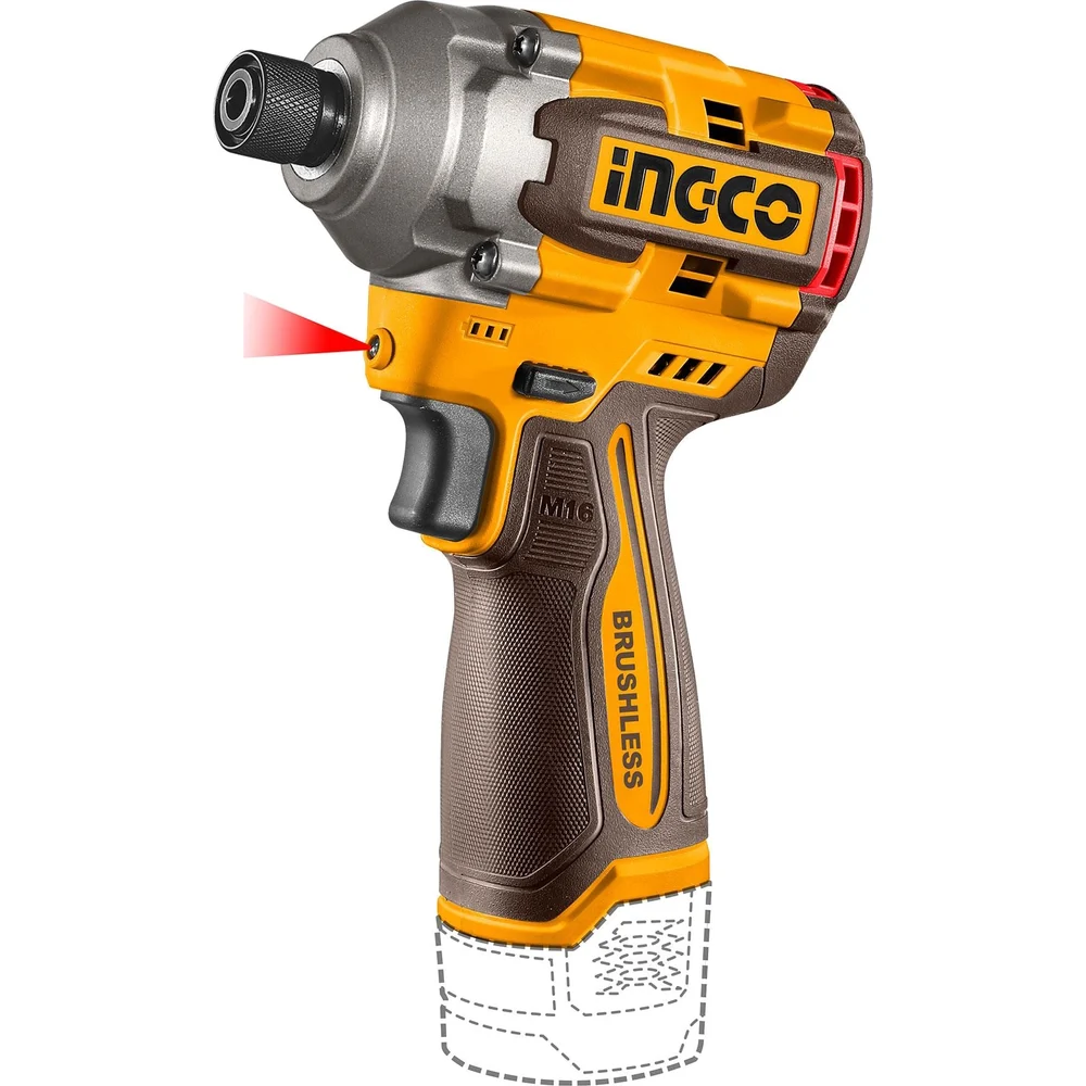 Аккумуляторный ударный шуруповерт INGCO INDUSTRIAL CIRLI16178